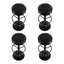 Artiss 4x Bar Stools Leather Padded Gas Lift Black