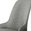 Dining Chairs Set of 4 Linen Fabric Grey
