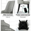 Dining Chairs Set of 4 Linen Fabric Grey