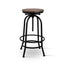 Artiss 3x Bar Stool Backless Swivel Counter Barstools 70-90cm Seat Height Adjustable Industrial