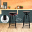 Artiss 3x Bar Stool Backless Swivel Counter Barstools 70-90cm Seat Height Adjustable Industrial