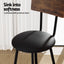 4X Industrial Bar Stools Upholstered Counter Chairs Steel Frame Anti-Scratch