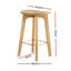 Artiss 2x Bar Stools Bamboo Rattan Stool Counter Chair Kitchen Barstools