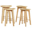 Artiss 4x Bar Stools Bamboo Rattan Stool Counter Chair Kitchen Barstools