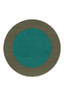 Brink & Campman Habitat Festival Round Aqua 496308 Outdoor Rug