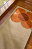 Orla Kiely Flower Placement Pumpkin - Ecru 158203 Runner