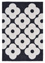 Orla Kiely Spot Flower Black Outdoor Rug 460805