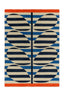 Orla Kiely Stripy Stem Azure 464308 Outdoor Rug