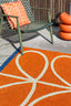 Orla Kiely Linear Stem Orange 464403 Outdoor Rug