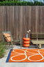 Orla Kiely Linear Stem Orange 464403 Outdoor Rug