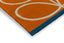 Orla Kiely Linear Stem Orange 464403 Outdoor Rug
