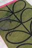 Orla Kiely Linear Stem Olive 464407 Outdoor Rug