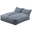 Outdoor Bean Bag Chair Cover (No Filler) 2 Seater Beanbag Lounge Sofacover Adults Splash-Proof Large Bean Bag Cover for Patio Poolside Relaxing Indoor, Grey