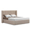 King Wide Base Bed Frame - Pale Beige