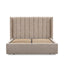 King Wide Base Bed Frame - Pale Beige