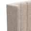 King Wide Base Bed Frame - Pale Beige