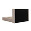 Queen Wide Base Bed Frame - Pale Beige