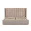 Queen Wide Base Bed Frame - Pale Beige