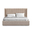 Queen Wide Base Bed Frame - Pale Beige