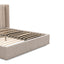 Queen Wide Base Bed Frame - Pale Beige