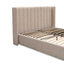 Queen Wide Base Bed Frame - Pale Beige
