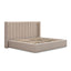 Queen Wide Base Bed Frame - Pale Beige