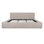 Fabric King Bed Frame - Stonish Beige