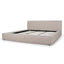 Fabric King Bed Frame - Stonish Beige