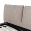Fabric Queen Bed Frame - Stonish Beige