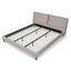 Fabric King Bed Frame - Stonish Beige