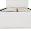 Single Sized Bed Frame - Ivory White Boucle with Storage