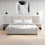 King Bed Frame - Clay Grey with Storage