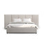 Queen Bed Frame - Clay Grey with Storage