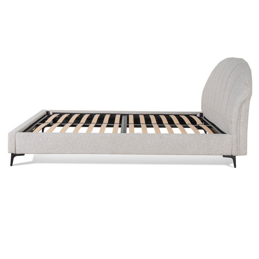 Fabric Queen Bed Frame - Clay Grey