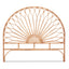 Artiss Bed Headboard Queen Bedhead Rattan - MARI Pine