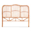 Artiss Bed Headboard Double Bedhead Rattan - NERO Pine