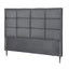 Bed Headboard Double Bedhead Linen Fabric Charcoal