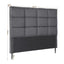 Bed Headboard Double Bedhead Linen Fabric Charcoal