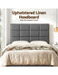 Bed Headboard Double Bedhead Linen Fabric Charcoal