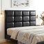 Bed Headboard Queen Bedhead PU Leather Black