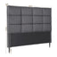 Bed Headboard Queen Bedhead Linen Fabric Charcoal