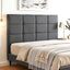 Bed Headboard Queen Bedhead Linen Fabric Charcoal