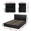 RGB LED Double Bed Frame with Beside Table Set 16 Colour Mood Lighting