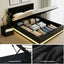 RGB LED Double Bed Frame with Beside Table Set 16 Colour Mood Lighting