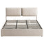 King Bed Frame Gas Lift Storage 3 Drawers Adjustable Headboard Platform Base