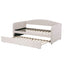 King Single Daybed Velvet Trundle Bed Frame Tufted Guest Bed
