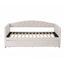 King Single Daybed Velvet Trundle Bed Frame Tufted Guest Bed