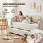 Single Daybed Velvet Trundle Bed Frame Tufted Guest Bed