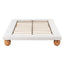 Artiss Queen Bed Frame with Boucle Upholstery and Solid Rubber Wood Legs