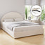 Bed Frame Gas Lift Strorage Beds Base Platform Boucle Fabric Queen ELLA